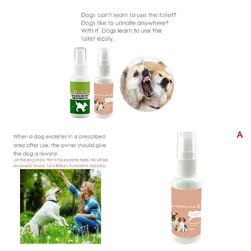 30ml Pet Dog Spray Inducer Toilet Training Puppy Positioning Defecation Potty GR5 |