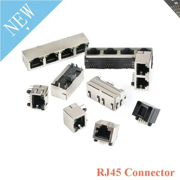 RJ45 Connector 8P8C Network Modular Plug RJ45 Socket Mounting Ethernet Network Cable Adapter For Data Transfer with Lamp Rj-45
RJ45 Connector 8P8C Network Modular Plug RJ45 Socket Mounting Ethernet Network Cable Adapter For Data Transfer with Lamp Rj-45
