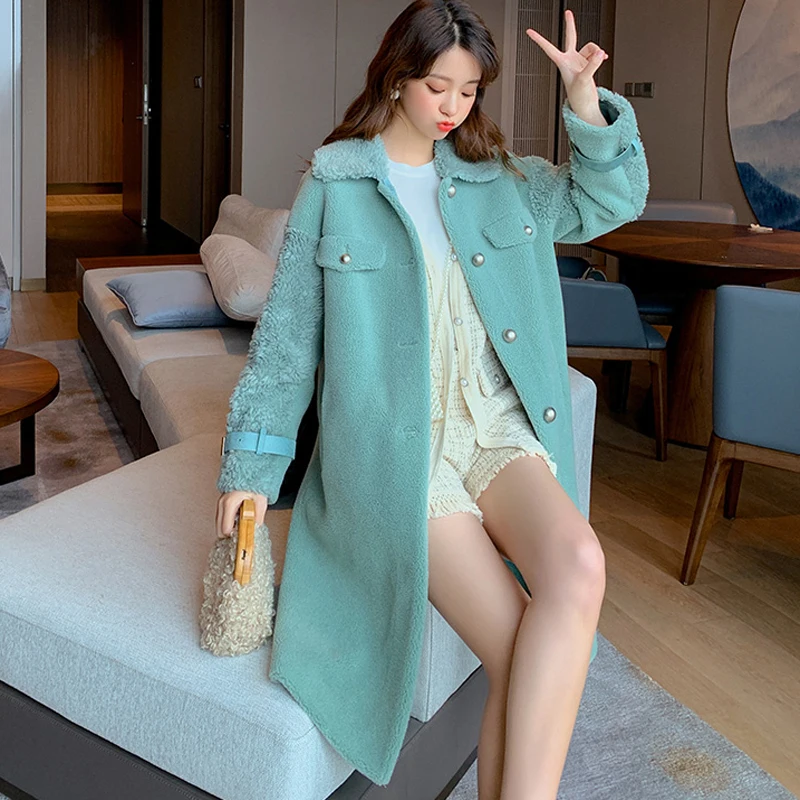 Real Fur Coat Women Autumn Winter Jacket Clothes 2020 Korean Long Sheep Shearing Jackets Vintage Wool Coats Fur Tops Hiver 1972
Real Fur Coat Women Autumn Winter Jacket Clothes 2020 Korean Long Sheep Shearing Jackets Vintage Wool Coats Fur Tops Hiver 1972
