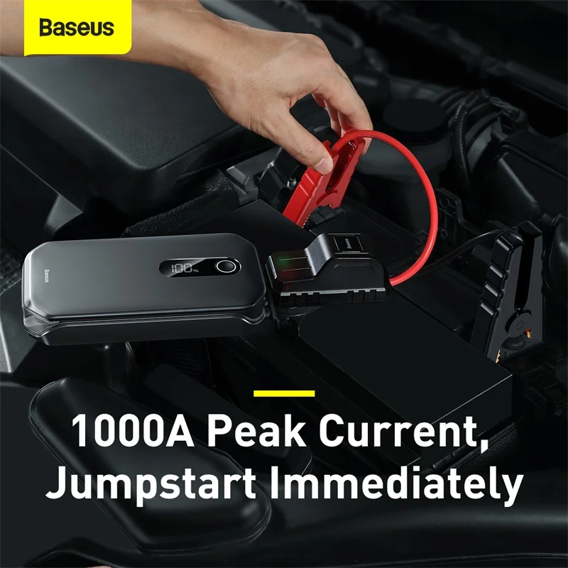 Baseus 12000 мАч автомобильное пусковое устройство Мощность банк 12V Авто 1000A