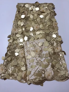 Gold African Lace Fabric High Quality 3d French Lace Fabric With Beads Sequin Embroidery Tulle Lace Fabric For Wedding CD30571
Gold African Lace Fabric High Quality 3d French Lace Fabric With Beads Sequin Embroidery Tulle Lace Fabric For Wedding CD30571