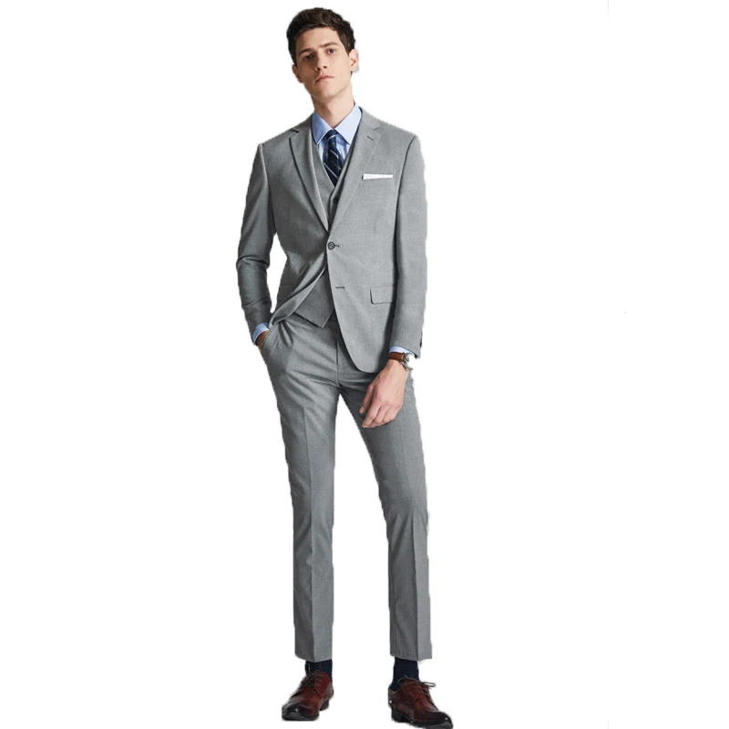 2020 Newest Fashion Gray Single Row Two Button 2 Piece Men's Suit Suits For Groom Best Man Business And Dinner(Jacket+Pants)
2020 Newest Fashion Gray Single Row Two Button 2 Piece Men's Suit Suits For Groom Best Man Business And Dinner(Jacket+Pants)