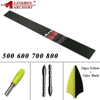 24pcs Linkboy Archery Pure Carbon Arrow Shaft ID4.2mm Arrows Accessories Spine 500 600 700 800 Recurve Bow Hunting Shooting
24pcs Linkboy Archery Pure Carbon Arrow Shaft ID4.2mm Arrows Accessories Spine 500 600 700 800 Recurve Bow Hunting Shooting