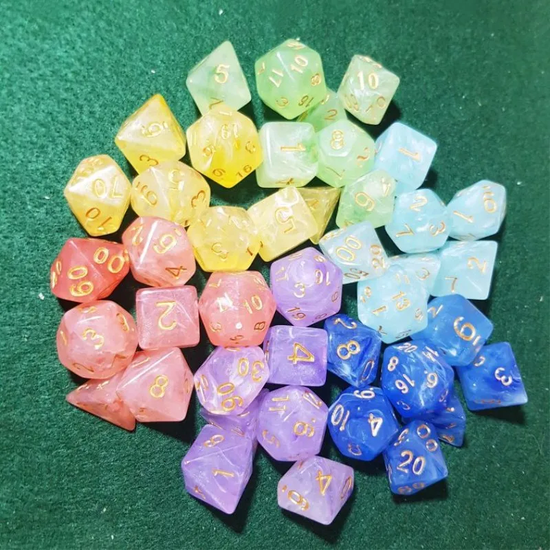 7pcs/set Multifaceted Dice d&d d4 d6 d8 d10 d% d12 d20 Polyhedral TRPG Games Dice Set Board Game entertainment Dice
7pcs/set Multifaceted Dice d&d d4 d6 d8 d10 d% d12 d20 Polyhedral TRPG Games Dice Set Board Game entertainment Dice
