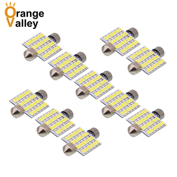 10PCS Big Promotion 36MM 39MM 41MM 24 SMD 3528 LED Car Auto C5W License Plate Interior Dome Festoon Indicator Lights Lamp Bulb
10PCS Big Promotion 36MM 39MM 41MM 24 SMD 3528 LED Car Auto C5W License Plate Interior Dome Festoon Indicator Lights Lamp Bulb