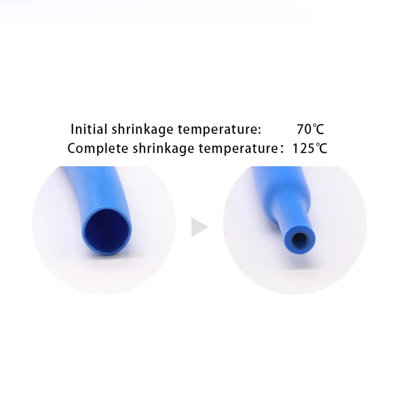 Термоусадочная трубка 1 м ID 4 6 8 12 16 20 24 32 40 52 мм с клеевым покрытием 4:1 двойная
