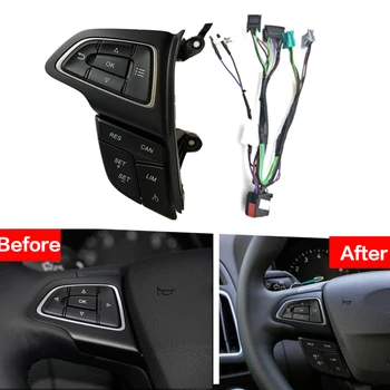 Black Car Control Switch Dashboard Switch Multifunction Steering Wheel Button, for F ord F ocus MK3 2015-2017
Black Car Control Switch Dashboard Switch Multifunction Steering Wheel Button, for F ord F ocus MK3 2015-2017