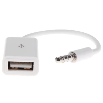 3.5mm Male AUX Audio Plug Jack To USB 2.0 Female Converter Cable Cord Car MP3 
3.5mm Male AUX Audio Plug Jack To USB 2.0 Female Converter Cable Cord Car MP3