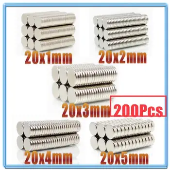 200Pcs N35 Round Magnet 20x1 20x2 20x3 20x4 20x5 Neodymium Magnet Permanent NdFeB Super Strong Powerful Magnets 20*3 20*5 
200Pcs N35 Round Magnet 20x1 20x2 20x3 20x4 20x5 Neodymium Magnet Permanent NdFeB Super Strong Powerful Magnets 20*3 20*5