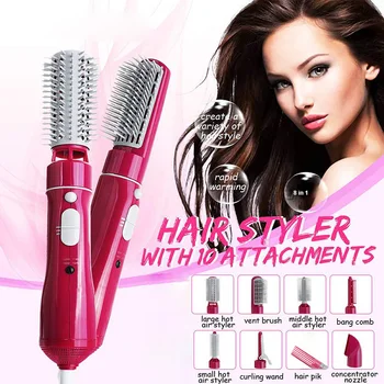 Multi-function One Step Hair Dryer and Volumizer,Hot Air Paddle Styling Brush Negative Ion Generator Hair Straightener
Multi-function One Step Hair Dryer and Volumizer,Hot Air Paddle Styling Brush Negative Ion Generator Hair Straightener