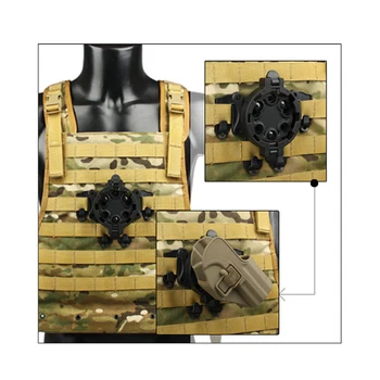 arisoft AR15 Accessories M4 M16 tactical ABS 360 degree rotating CQC QD molle platform for holster vest molle system
arisoft AR15 Accessories M4 M16 tactical ABS 360 degree rotating CQC QD molle platform for holster vest molle system
