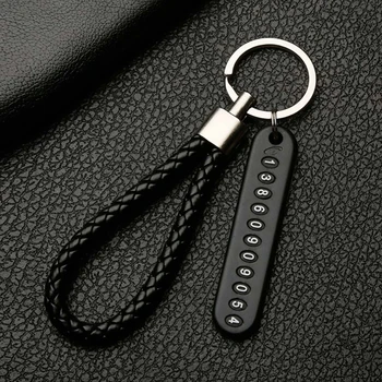 1/3pcs Anti-lost Car Keychain Phone Number Card Keyring Phone Number Plate Key Ring Auto Vehicle Key Chain Accessories 
1/3pcs Anti-lost Car Keychain Phone Number Card Keyring Phone Number Plate Key Ring Auto Vehicle Key Chain Accessories