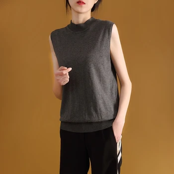 BARESKIY 2020 Spring and Autumn New Wool Turtleneck Short Sleeve Women's Knit Slim Fit Vest Warm Elastic Sweatshirt
BARESKIY 2020 Spring and Autumn New Wool Turtleneck Short Sleeve Women's Knit Slim Fit Vest Warm Elastic Sweatshirt