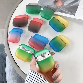 For Apple Airpods Case Gradient Color Rainbow PC Hard thin Wireless Earphone Protective Cover for Airpods 1 2 Air pod Matte Case
For Apple Airpods Case Gradient Color Rainbow PC Hard thin Wireless Earphone Protective Cover for Airpods 1 2 Air pod Matte Case