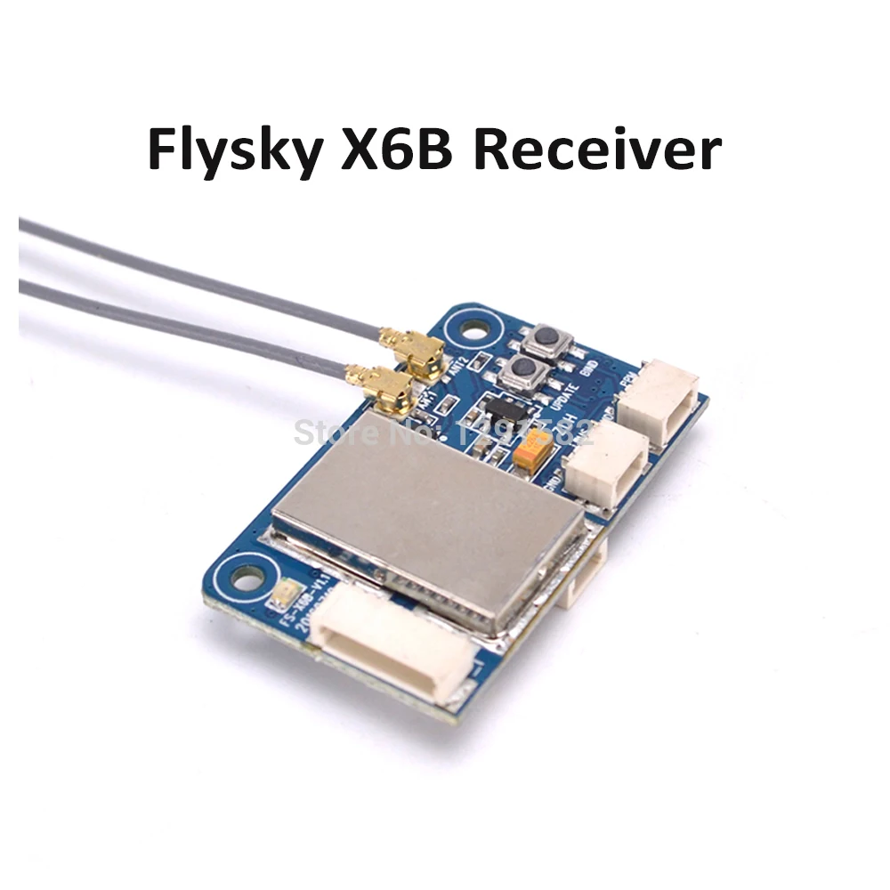 1 шт. приемник Flysky X6B 2 4G 6CH i-BUS PPM PWM для AFHDS i10 i6s i6 i6x i4x передатчик FPV квадрокоптера |