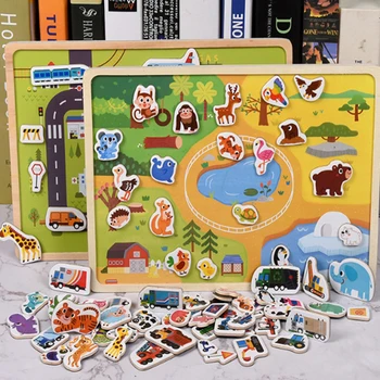 Children's Fun Educational Toys Magnetic Puzzle Wooden Board Baby Early Education Home Decorations Refrigerator Stickers 001
Children's Fun Educational Toys Magnetic Puzzle Wooden Board Baby Early Education Home Decorations Refrigerator Stickers 001