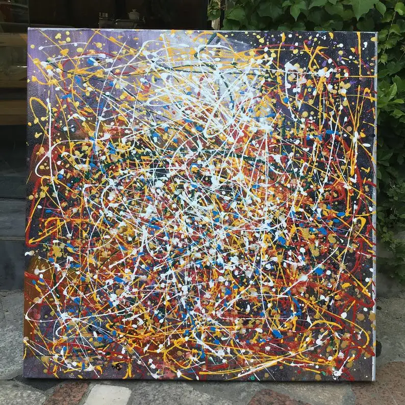 Jackson Pollock style Abstract painting ,Oversize Painting, Original Large Canvas Painting ,Hand Made Wall ,big PaintingAbstract
Jackson Pollock style Abstract painting ,Oversize Painting, Original Large Canvas Painting ,Hand Made Wall ,big PaintingAbstract