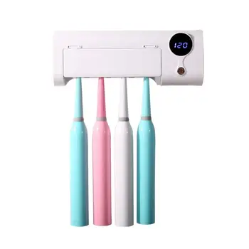 UV Light Toothbrush Holder Sterilizer Box New Smart Induction Toothbrush Cleaner Toothpaste Dispenser Wall Mount Bathroom Sets
UV Light Toothbrush Holder Sterilizer Box New Smart Induction Toothbrush Cleaner Toothpaste Dispenser Wall Mount Bathroom Sets
