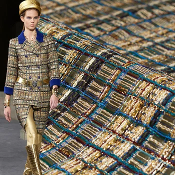 Pearlsilk France Gold Bar Tweed Fabrics Autumn Jacket Dress Suits Garment Materials Textile The Sewing Cloth Meter Freeshipping
Pearlsilk France Gold Bar Tweed Fabrics Autumn Jacket Dress Suits Garment Materials Textile The Sewing Cloth Meter Freeshipping