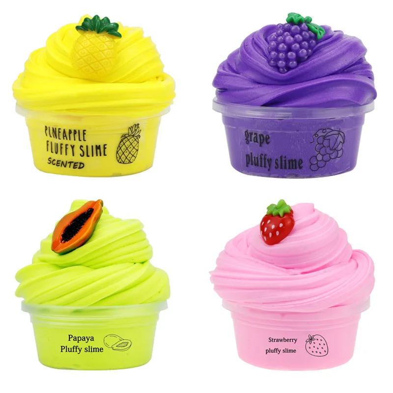 60ml Soft Fluffy Slime Pure Color Clay Papaya Grape Strawberry Fruit DIY Light Plasticine And Non-sticky Modelling Toy For Kids
60ml Soft Fluffy Slime Pure Color Clay Papaya Grape Strawberry Fruit DIY Light Plasticine And Non-sticky Modelling Toy For Kids