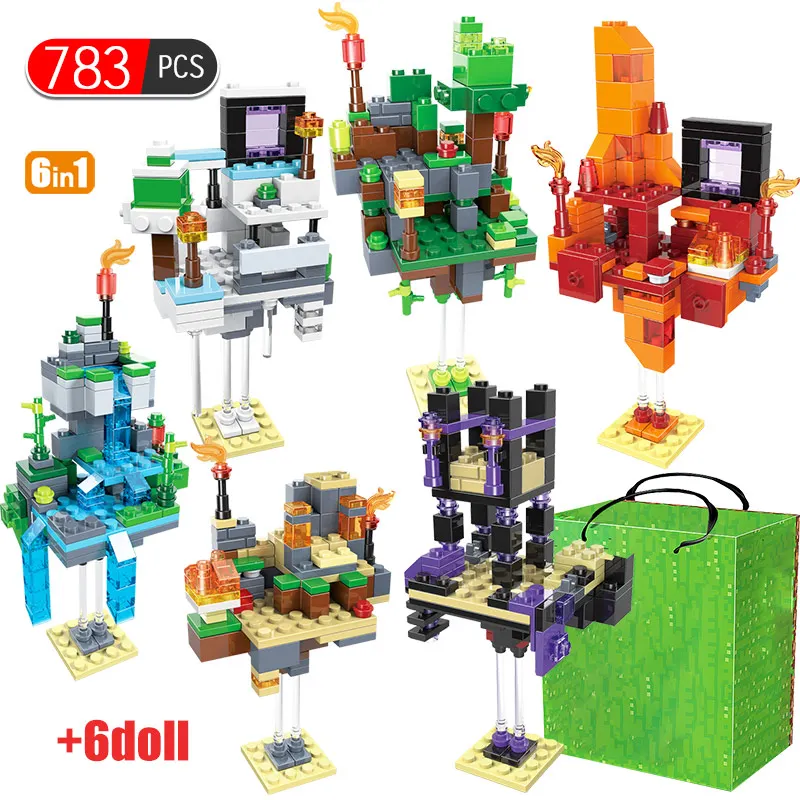 737pcs My World Village Building Blocks Compatible Legoingly Defend Homes Zombie 6 In 1 Bricks DIY Toys for Children
737pcs My World Village Building Blocks Compatible Legoingly Defend Homes Zombie 6 In 1 Bricks DIY Toys for Children