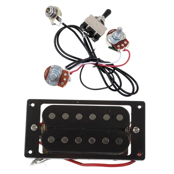 2PCs Black Humbucker Double Coil Electric Guitar Pickups + Frame Screw & 1set Guitar Wiring Harness Prewired Two Pickup
2PCs Black Humbucker Double Coil Electric Guitar Pickups + Frame Screw & 1set Guitar Wiring Harness Prewired Two Pickup