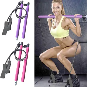 Yoga Pull Rods for Gym Fitness Body Pilates Bar with Resistance Band Workout Sports Fitness Supplies 
Yoga Pull Rods for Gym Fitness Body Pilates Bar with Resistance Band Workout Sports Fitness Supplies