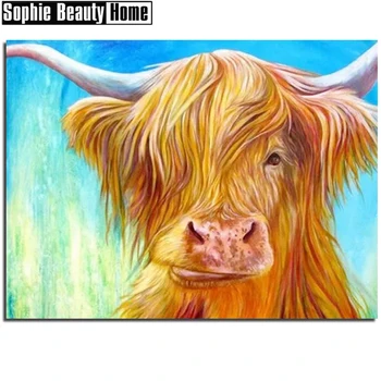Diy 5D Diamond Painting Cross Stitch Animal Yellow Cow Diamond Embroidery Pattern Full Drill Mosaic Home Decor Art 201004 
Diy 5D Diamond Painting Cross Stitch Animal Yellow Cow Diamond Embroidery Pattern Full Drill Mosaic Home Decor Art 201004