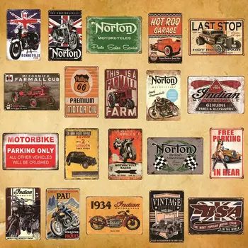 Motorcycle Tin Signs Retro Metal Sign Plaque Metal Vintage Wall Decor for Garage Bar Pub Man Cave Decor Plate Iron AL044
Motorcycle Tin Signs Retro Metal Sign Plaque Metal Vintage Wall Decor for Garage Bar Pub Man Cave Decor Plate Iron AL044