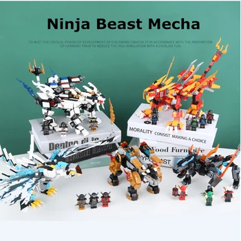 New Ninja Beast Mecha Series Lion Ox Eagle Dragon Tiger Mech Model Building Blocks Ninjagoes Figures Toys for Children
New Ninja Beast Mecha Series Lion Ox Eagle Dragon Tiger Mech Model Building Blocks Ninjagoes Figures Toys for Children