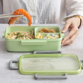 Food Container Kitchen Accessories 1000ml Portable Lunch Box Bento Microwave Leak-proof Dinnerware with Compartment
Food Container Kitchen Accessories 1000ml Portable Lunch Box Bento Microwave Leak-proof Dinnerware with Compartment