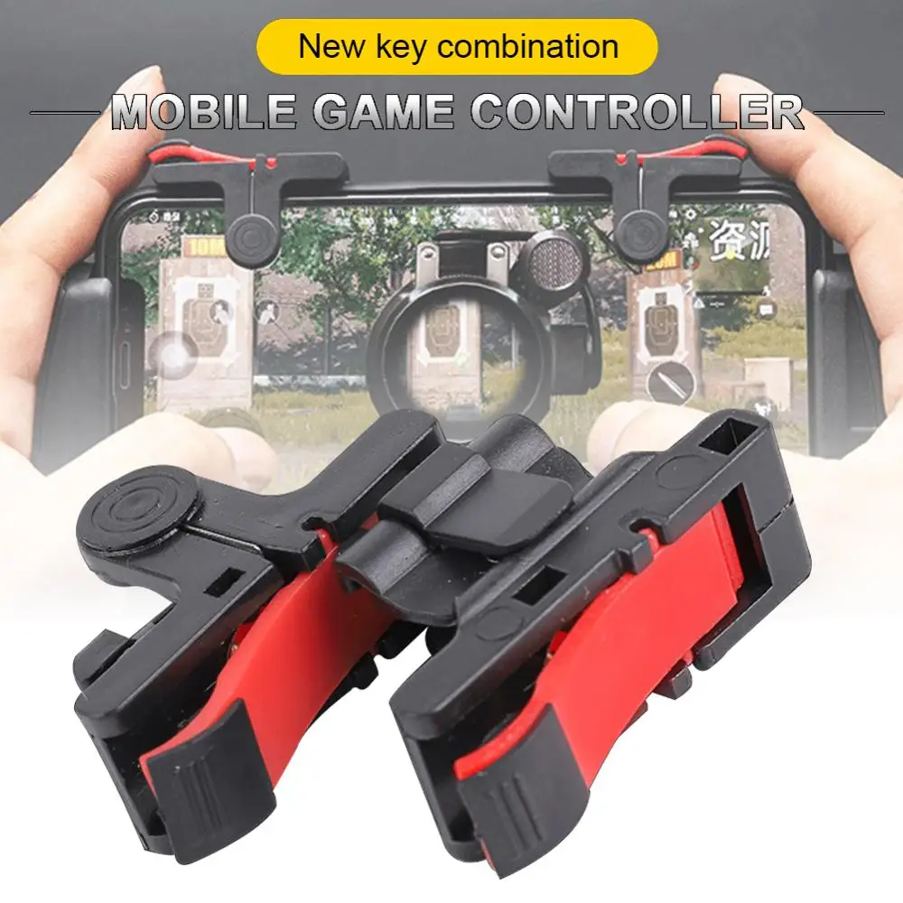 Portable PUBG Game Controller Gamepad Mobile Phone L1 R1 Trigger Shooting Aim Key Button Gamepad Joystick For IOS Android
Portable PUBG Game Controller Gamepad Mobile Phone L1 R1 Trigger Shooting Aim Key Button Gamepad Joystick For IOS Android