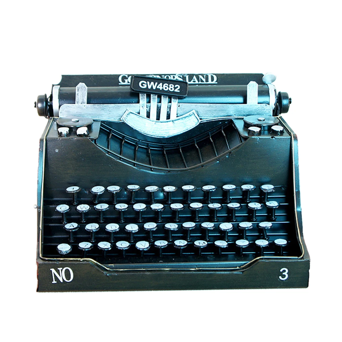 Hot Retro Typewriter Model Metal Decoration Art Crafts For Home Coffee Bar Decor Birthday Wedding Gift Toy Decoration - Black S
Hot Retro Typewriter Model Metal Decoration Art Crafts For Home Coffee Bar Decor Birthday Wedding Gift Toy Decoration - Black S
