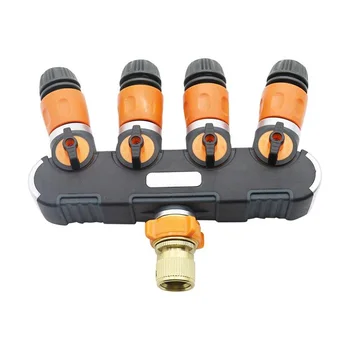 Valve 4-ways Dividers With Brass Quick Coupler Connector Hose Quick Coupler Connector 1 Outdoor Garden Faucet Hose
Valve 4-ways Dividers With Brass Quick Coupler Connector Hose Quick Coupler Connector 1 Outdoor Garden Faucet Hose