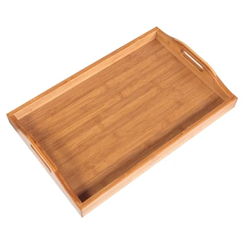 Bamboo Rectangle Breakfast Tray With Handle Dinner Tea Tray For Food Snack Tea Coffee Cocktail Meals Fruit Cake Serving Pan 
Bamboo Rectangle Breakfast Tray With Handle Dinner Tea Tray For Food Snack Tea Coffee Cocktail Meals Fruit Cake Serving Pan