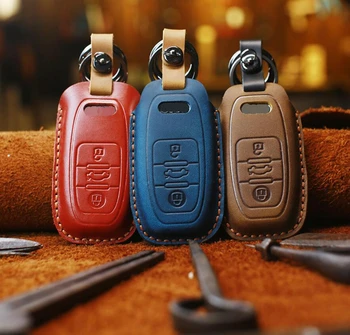 Handmade Leather Car Key Case For Audi TT A4 A6 A7 A8 S5 Q5 Q3 Q7 Q8 C8 TT Sline Key Holder Protection Car Interior Accessories
Handmade Leather Car Key Case For Audi TT A4 A6 A7 A8 S5 Q5 Q3 Q7 Q8 C8 TT Sline Key Holder Protection Car Interior Accessories