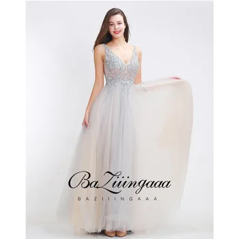 BAZIIINGAAA Luxurious Elegant Lace Beaded Evening Dress Sleeveless V-neck Backless Design Evening Dresses Long Plus Size
BAZIIINGAAA Luxurious Elegant Lace Beaded Evening Dress Sleeveless V-neck Backless Design Evening Dresses Long Plus Size