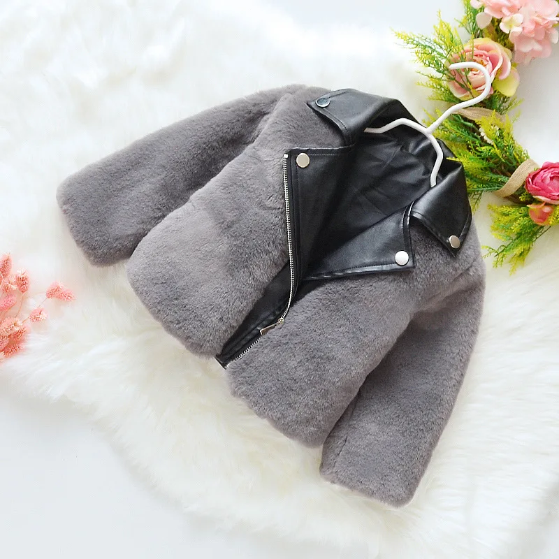 Girls Faux Fur Coat New Fluffy Winter Jackets Kids Fashion Patchwork Leather Jacket Cute Girl Winter Clothes 1-8Y Clothing Coats 
Girls Faux Fur Coat New Fluffy Winter Jackets Kids Fashion Patchwork Leather Jacket Cute Girl Winter Clothes 1-8Y Clothing Coats