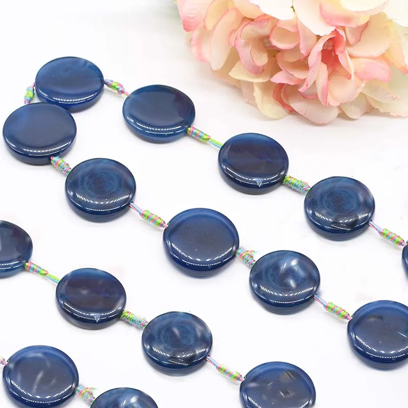 2strands/lot 30mm Natural smooth Coin Bead blue Agates beads For DIY Necklace Bracelet Jewelry Making 15" Free Shipping
2strands/lot 30mm Natural smooth Coin Bead blue Agates beads For DIY Necklace Bracelet Jewelry Making 15" Free Shipping