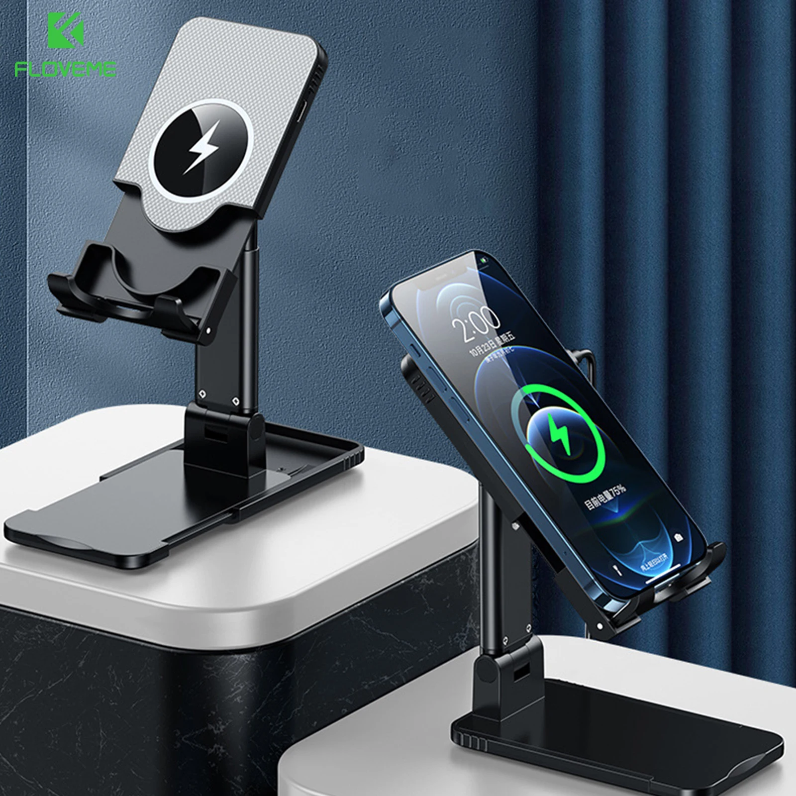 FLOVEME Wireless Charging Desktop Stand Telescopic Folding Aluminum Alloy Lazy Flat Universal for Mobile Phone Tablet Bracket
FLOVEME Wireless Charging Desktop Stand Telescopic Folding Aluminum Alloy Lazy Flat Universal for Mobile Phone Tablet Bracket