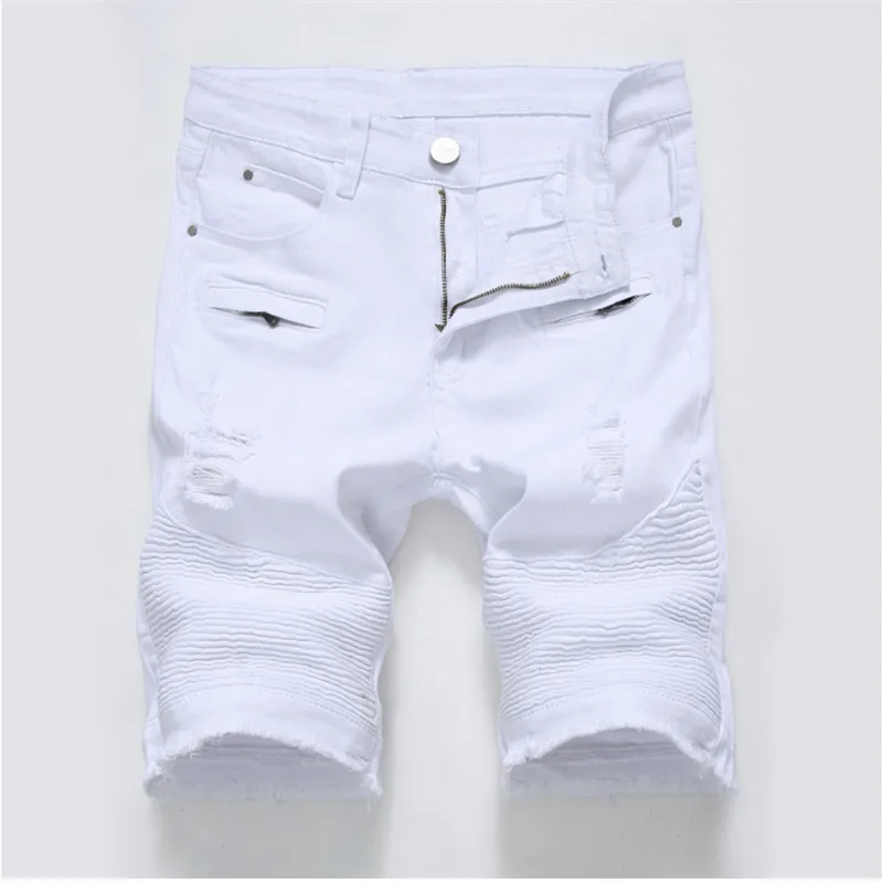 Mens Denim Shorts Slim Large size Casual Knee Length Short Hole Jeans Shorts For Men 2019 New Summer White red black
Mens Denim Shorts Slim Large size Casual Knee Length Short Hole Jeans Shorts For Men 2019 New Summer White red black