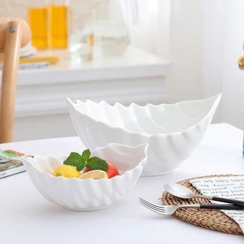 Nordic Pure White Ceramic Fruit Salad Bowl Modern Simple Household Lotus Leaf NoodleDessert Snack Western Bowl Kitchen Tableware
Nordic Pure White Ceramic Fruit Salad Bowl Modern Simple Household Lotus Leaf NoodleDessert Snack Western Bowl Kitchen Tableware