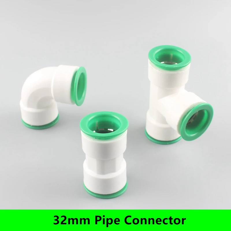 32Mm Equal Straight Elbow Tee Water Pipe Quick Connector DN25 Pipe Fitting For Garden Irrigation Water Tank Free Welding&Glue
32Mm Equal Straight Elbow Tee Water Pipe Quick Connector DN25 Pipe Fitting For Garden Irrigation Water Tank Free Welding&Glue