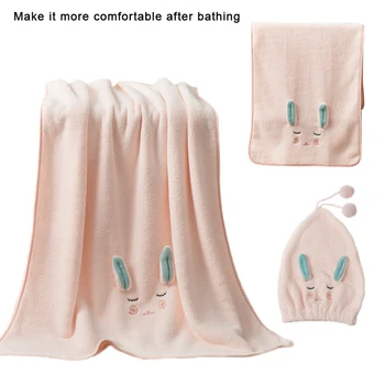 3 PCS/ Set Coral Fleece Bath Towel Rabbit Ears Design towel Suit Bibulous Towels Bathroom Bathing Drying Head Towel Cap
3 PCS/ Set Coral Fleece Bath Towel Rabbit Ears Design towel Suit Bibulous Towels Bathroom Bathing Drying Head Towel Cap