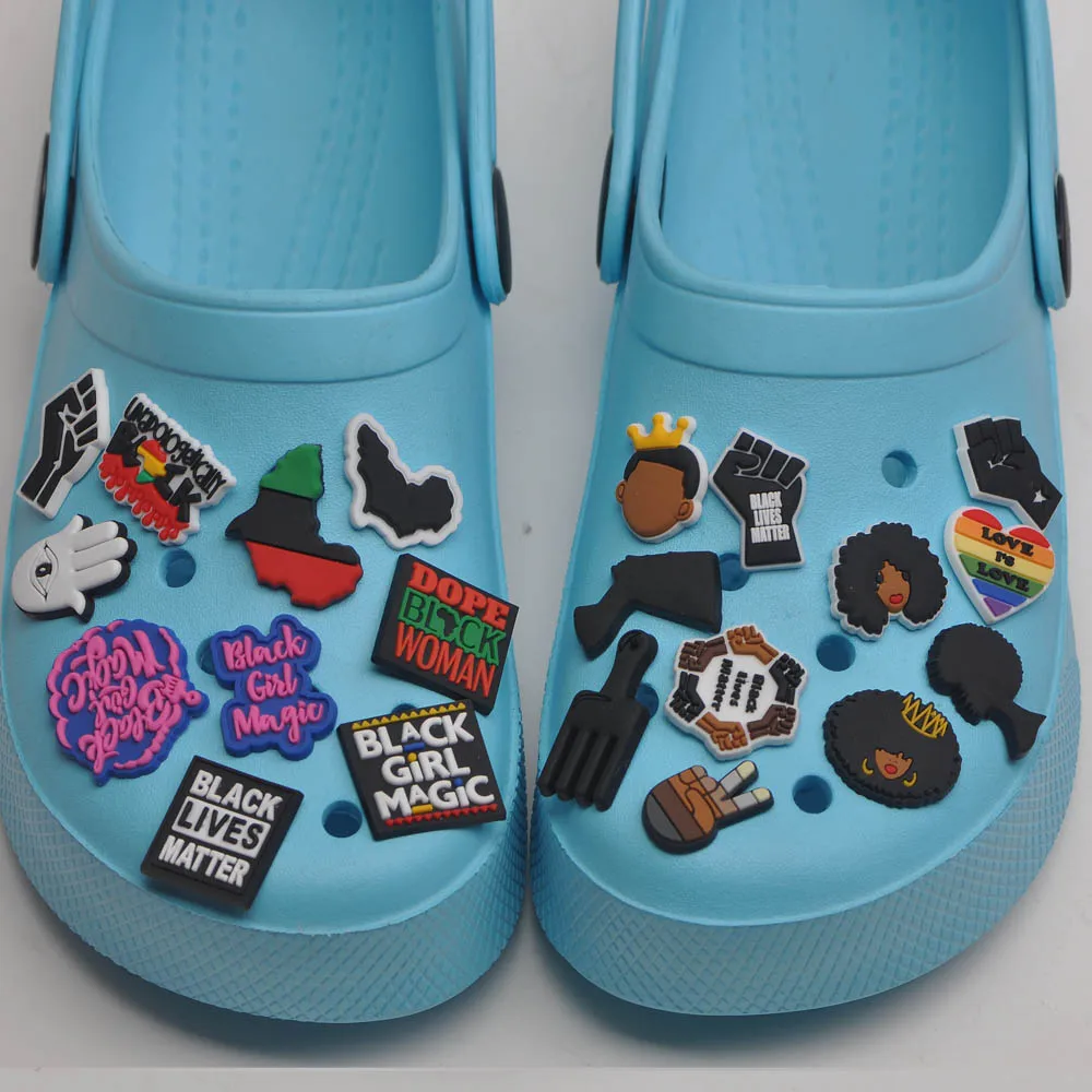 1PCS Cute Jibz For Croc Designer Shoe Charm PVC Tsum For Clogs Decoration For Croc Decoration Black Man Magic
1PCS Cute Jibz For Croc Designer Shoe Charm PVC Tsum For Clogs Decoration For Croc Decoration Black Man Magic