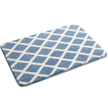 Carpet Soft Plaid for Living Room Bedroom Anti-Slip Floor Mats Bedroom Water Absorption Rugs Bathroom Non-Slip Mat Blue
Carpet Soft Plaid for Living Room Bedroom Anti-Slip Floor Mats Bedroom Water Absorption Rugs Bathroom Non-Slip Mat Blue
