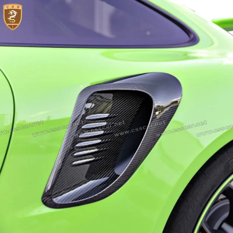 2011-up for Porsche 911 991 Model Real carbon fiber vehicle side air vents GT3rs style Rear fender air outlet car decoration
2011-up for Porsche 911 991 Model Real carbon fiber vehicle side air vents GT3rs style Rear fender air outlet car decoration