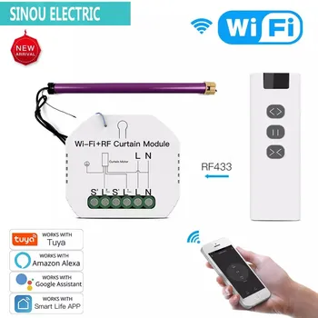 Wireless Remote Control Work with Alexa Google HomeWiFi RF Smart Curtain Blinds Module Switch Shutter Motor Tuya
Wireless Remote Control Work with Alexa Google HomeWiFi RF Smart Curtain Blinds Module Switch Shutter Motor Tuya
