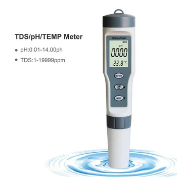 3 in 1 Water Quality Test Pen High Precision TDS/PH/TEMP 0-14 PH Measurement Range for Swimming Pool Home Detection HB88
3 in 1 Water Quality Test Pen High Precision TDS/PH/TEMP 0-14 PH Measurement Range for Swimming Pool Home Detection HB88