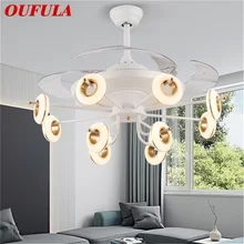 OUFULA Ceiling Fan Light White Branch Invisible Lamp With Remote Control Modern Simple LED For Home
OUFULA Ceiling Fan Light White Branch Invisible Lamp With Remote Control Modern Simple LED For Home